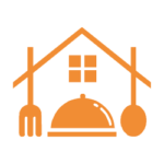 Signet des Trierer Küchenstudios: Haus mit Besteck